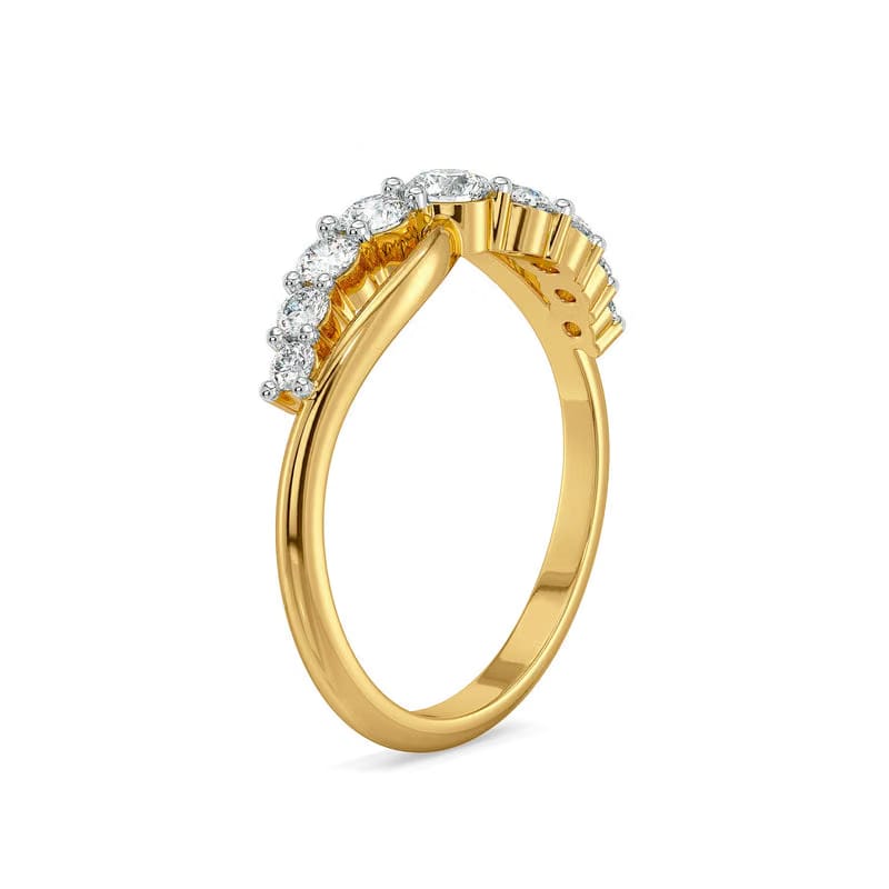 Twilight Spiral Lab Grown Diamond Ring