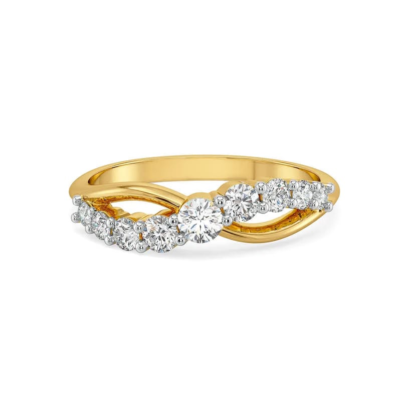 Twilight Spiral Lab Grown Diamond Ring 9KT