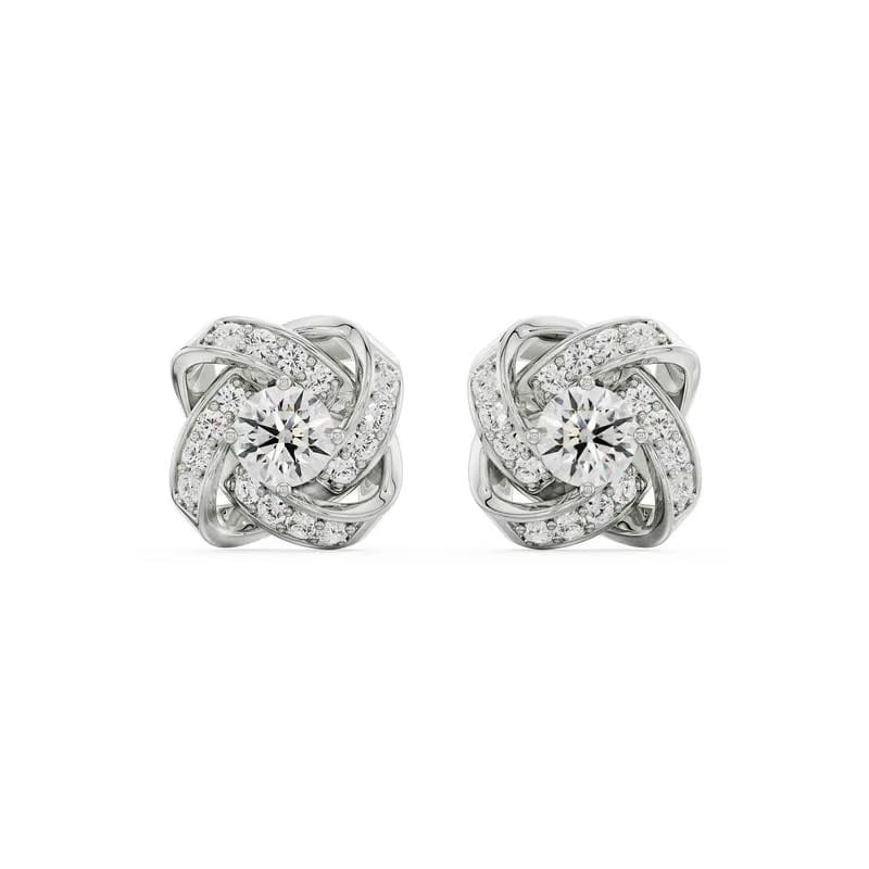 Twirl Sparkle Lab Grown Diamond Studs