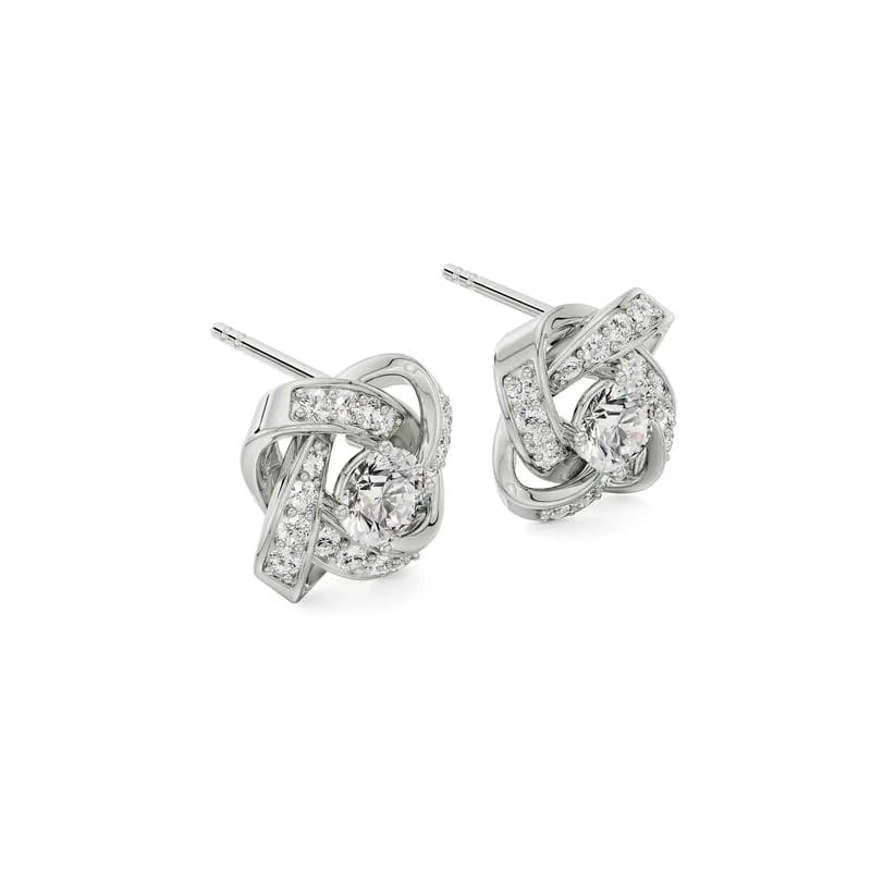 Twirl Sparkle Lab Grown Diamond Studs