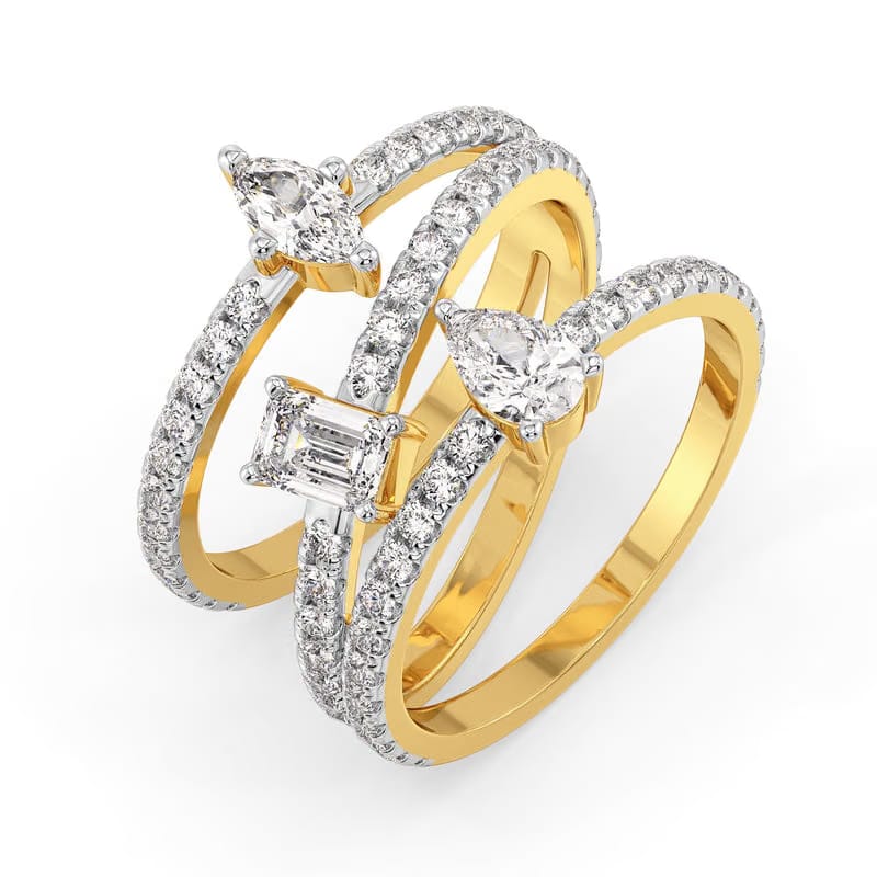 Twist and Twirl Lab Grown Diamond Ring