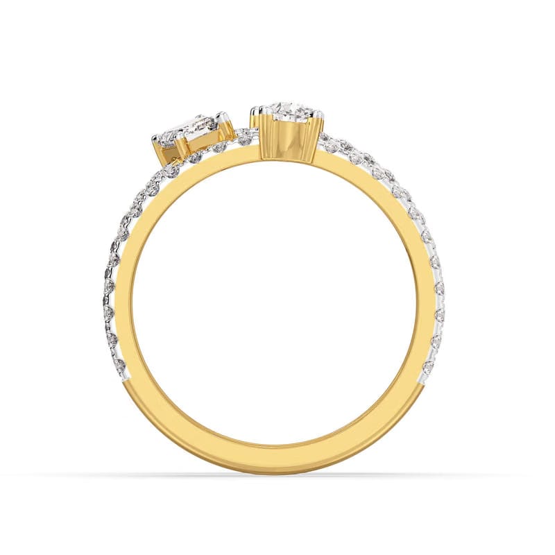 Twist and Twirl Lab Grown Diamond Ring