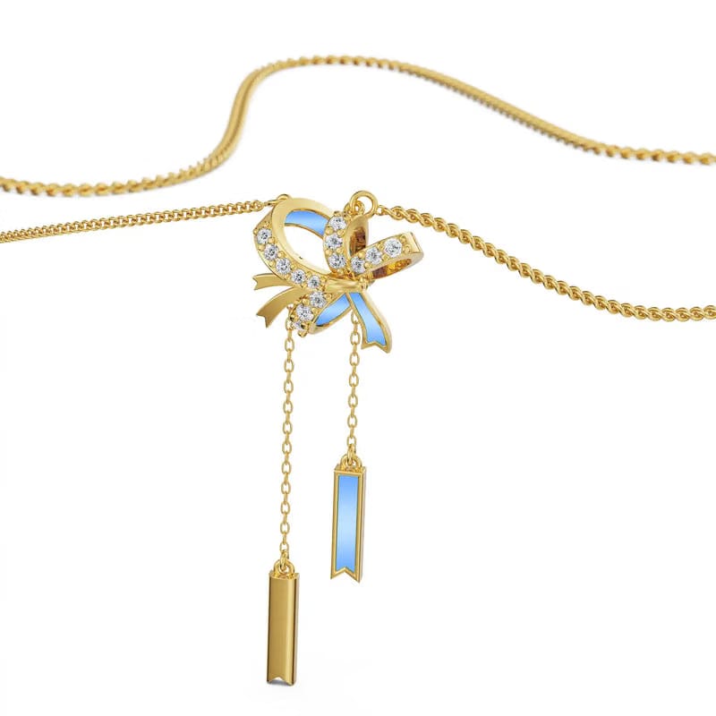Twisted Bow Lab Grown Diamond Necklace