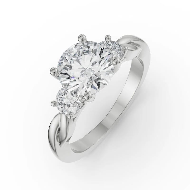 Twisted Vine Lab Grown Diamond Ring