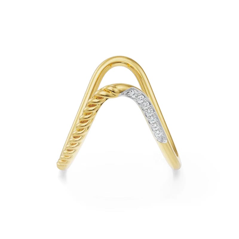 Two Way Lab Grown Diamond Band 9KT
