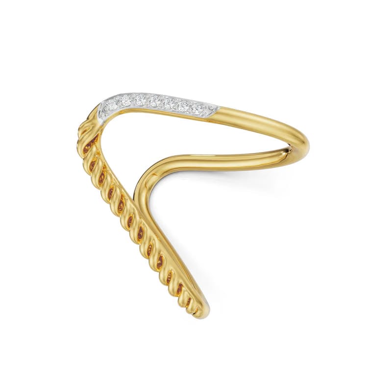 Two Way Lab Grown Diamond Band 9KT