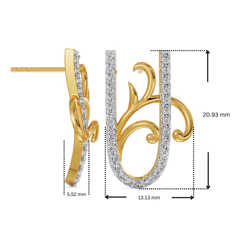 U Fusion Lab Grown Diamond Earrings