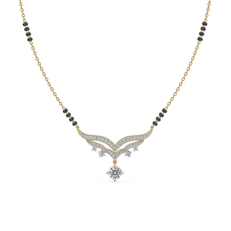 Vaidehi Hearts & Arrows Lab Grown Diamond Mangalsutra