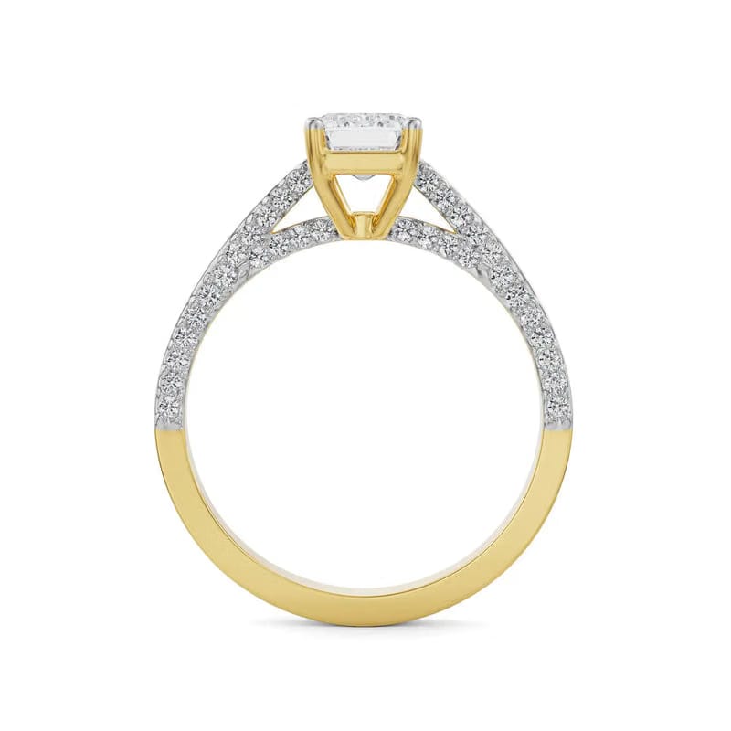 Valeria Emerald Lab Grown Diamond Ring