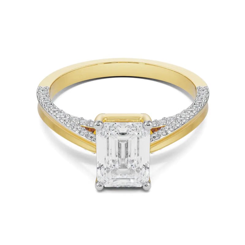 Valeria Emerald Lab Grown Diamond Ring 9KT