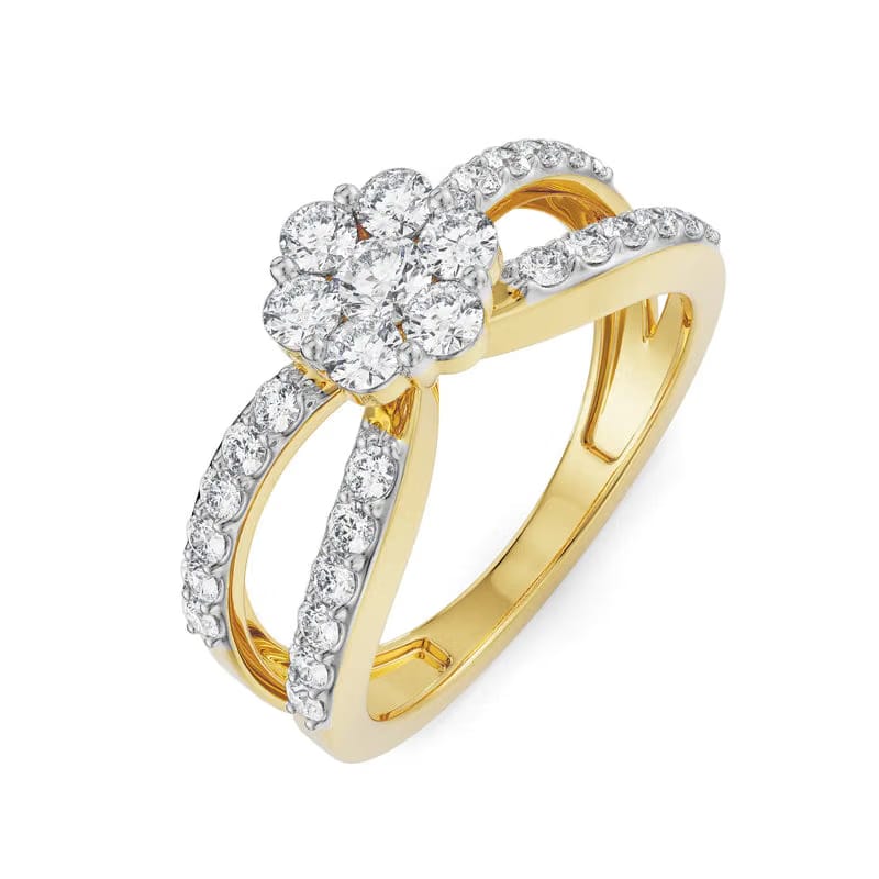 Veronica Lab Diamond Engagement Ring