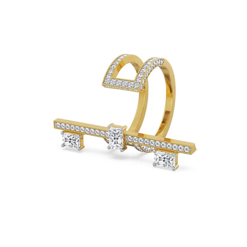 Viar Open Front Lab Grown Diamond Ring
