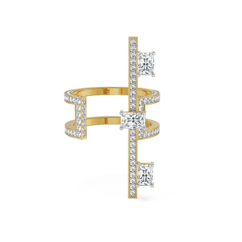 Viar Open Front Lab Grown Diamond Ring 9KT