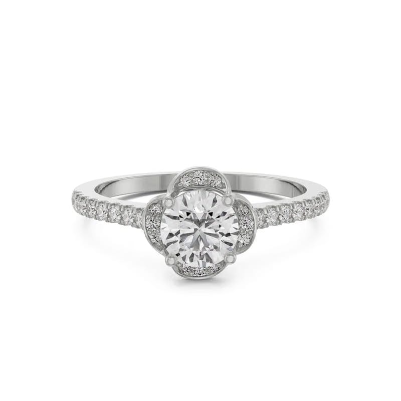 Victorian Halo Lab Grown Diamond Ring