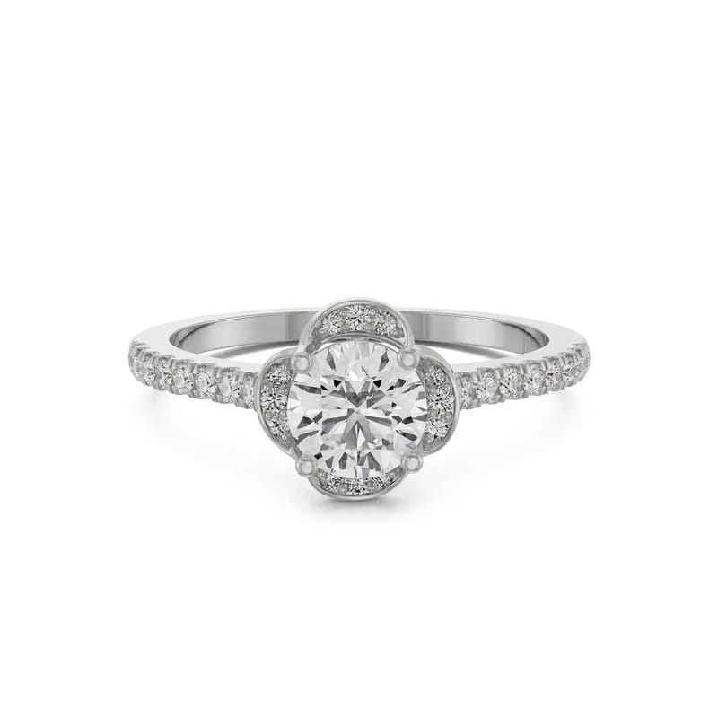 Victorian Halo Lab Grown Diamond Ring 9KT