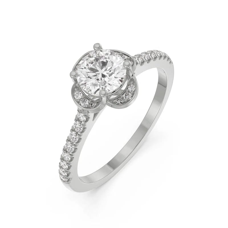 Victorian Halo Lab Grown Diamond Ring 9KT