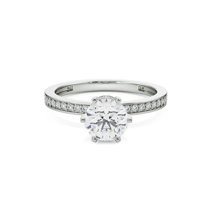 Viesco Round Lab Grown Diamond Ring