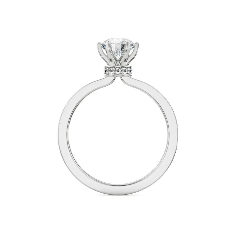 Viesco Round Lab Grown Diamond Ring