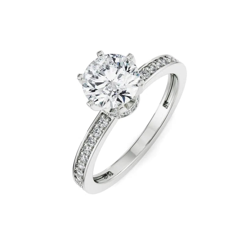 Viesco Round Lab Grown Diamond Ring 9KT