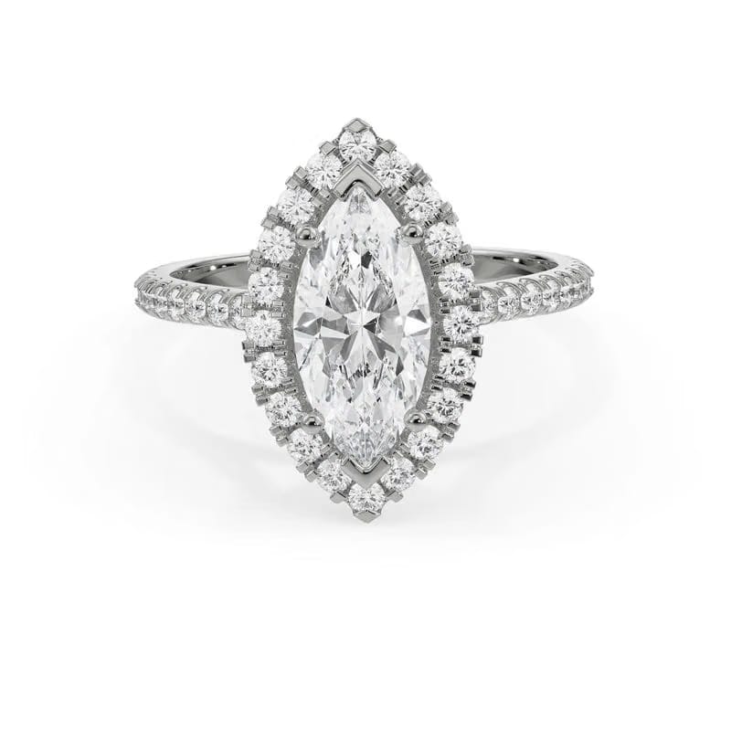 Vine Lab Diamond Engagement Ring 9KT
