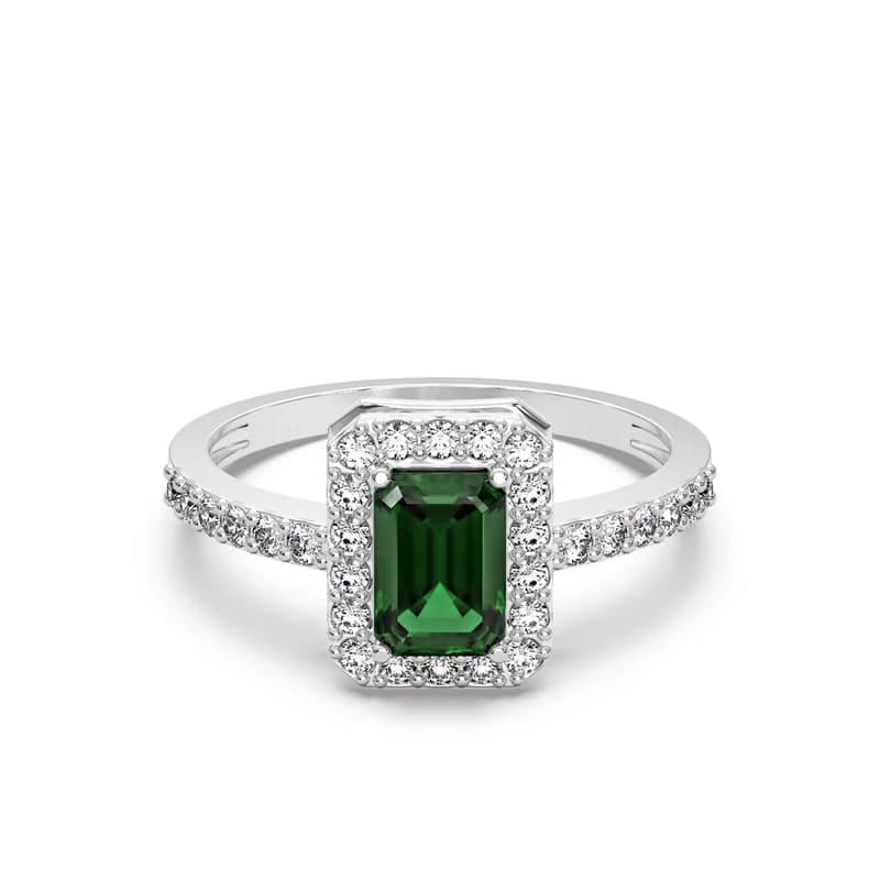 Vintage Emerald Diamond Ring