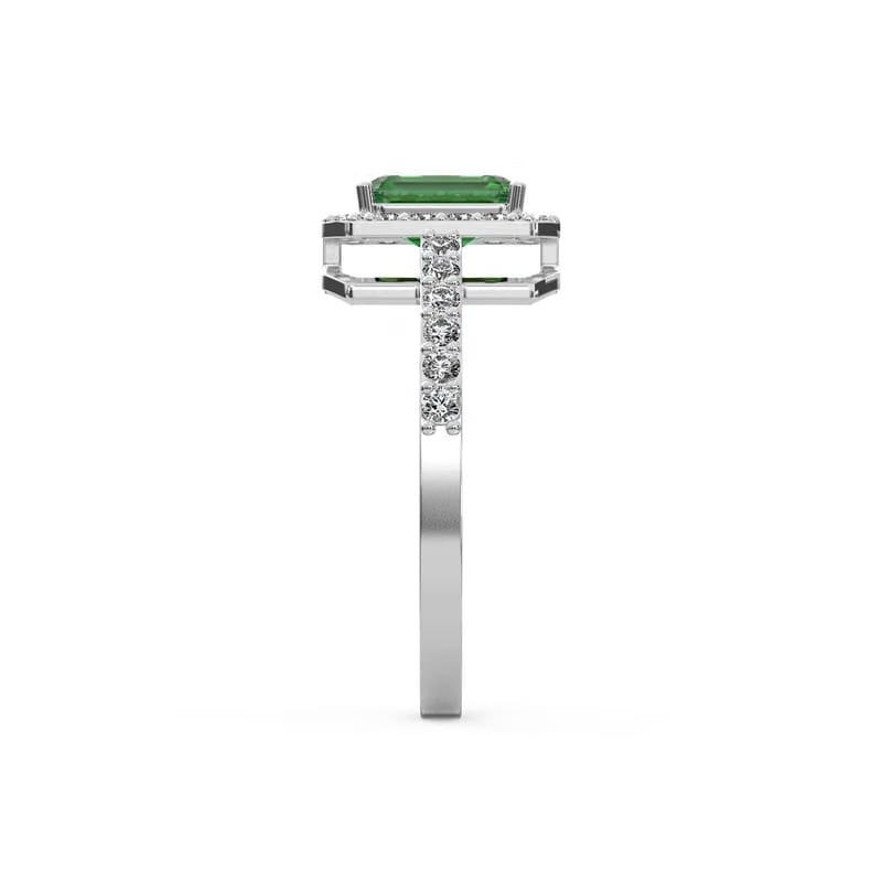 Vintage Emerald Diamond Ring