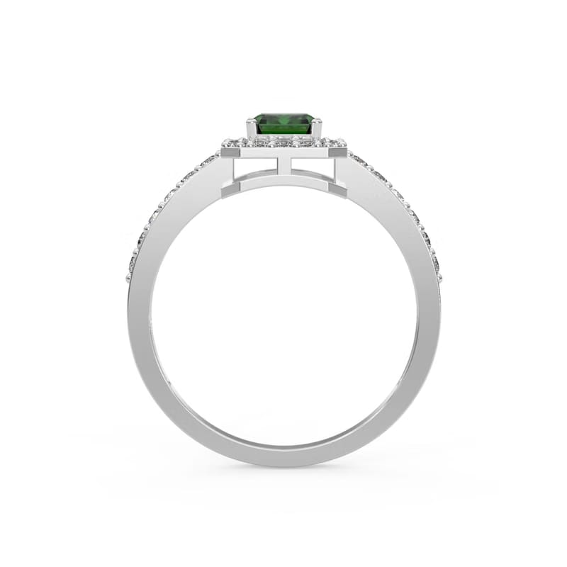 Vintage Emerald Diamond Ring