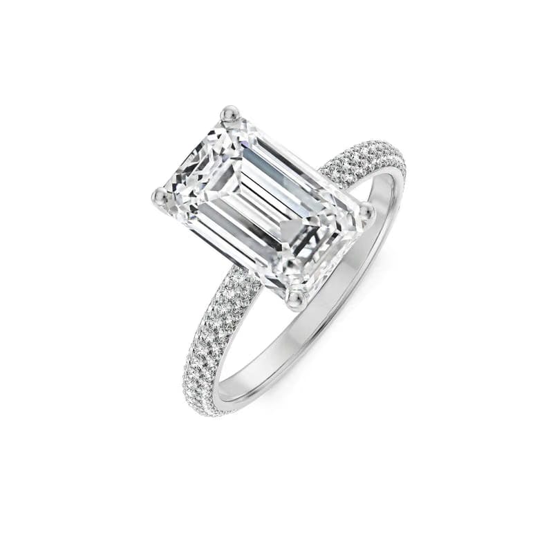 Vintage Glamour Radiant Diamond Ring_in_stock