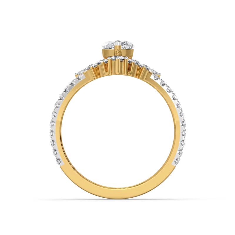 Vintage Marquise Lab Diamond Ring