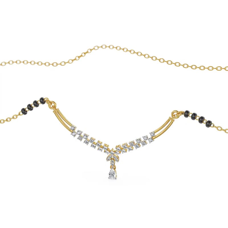 Vivaah Lab Grown Diamond Mangalsutra 9KT