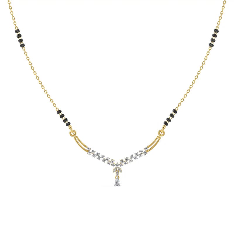Vivaah Lab Grown Diamond Mangalsutra 9KT
