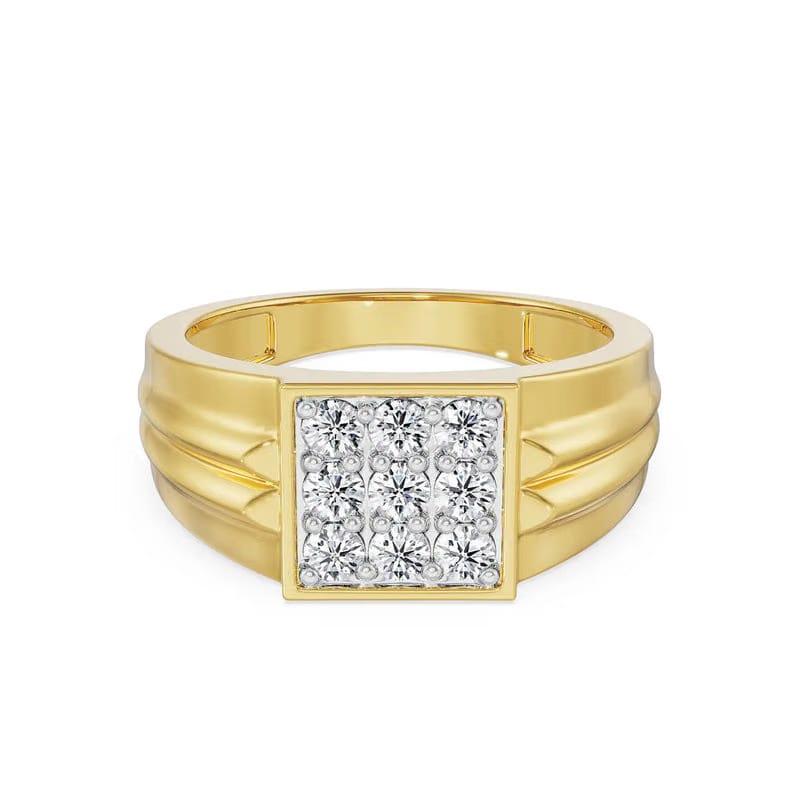 Warton Clustered Diamond Band_in_stock