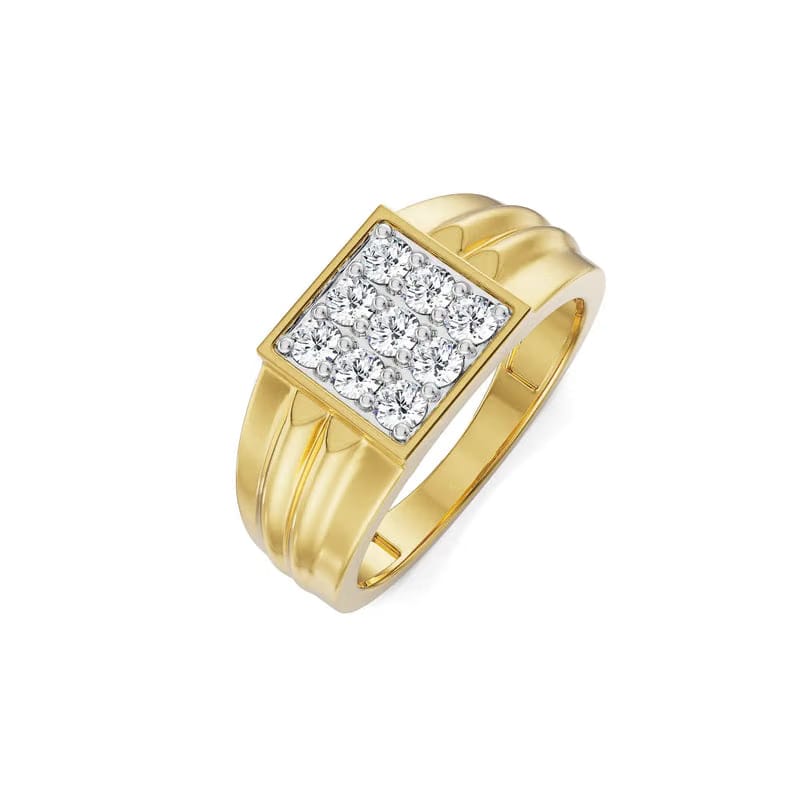 Warton Clustered Lab Grown Diamond Band