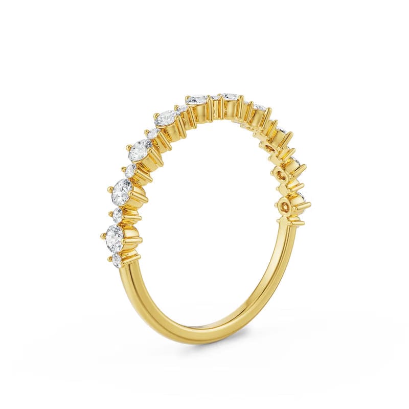 Wavy Diamond Band_in_stock