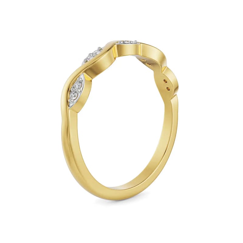 Wavy Krissy Lab Grown Diamond Band