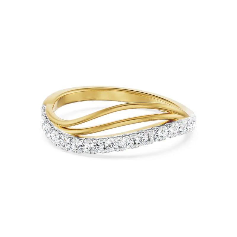 Wavy Kristal Diamond Band