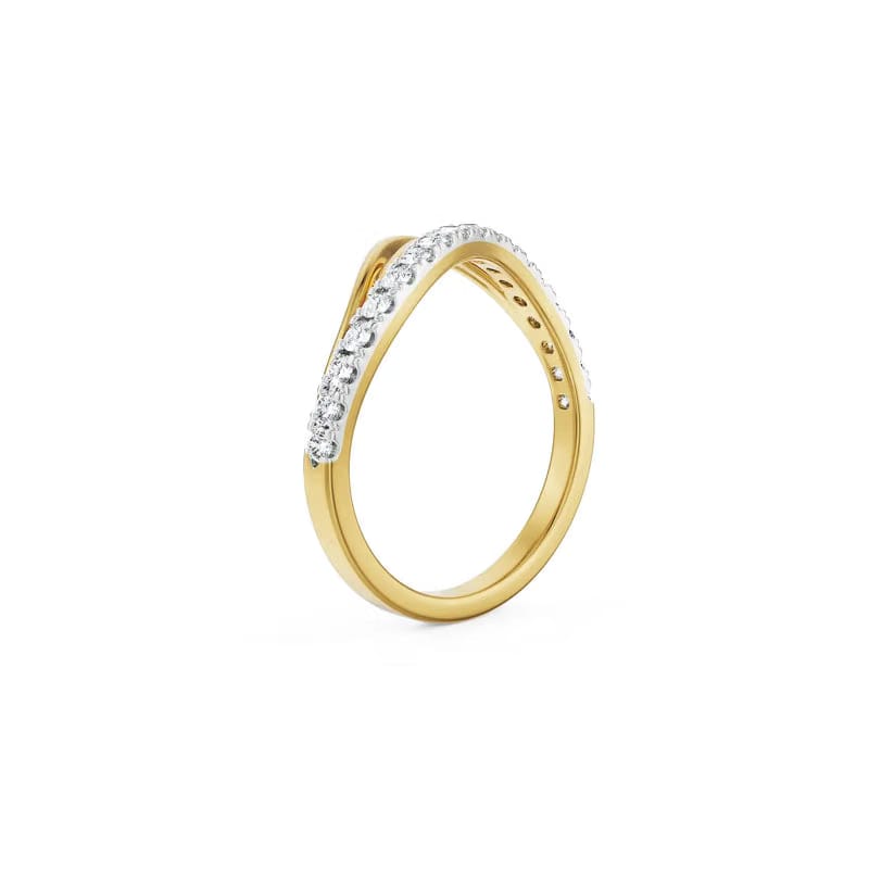 Wavy Kristal Diamond Band