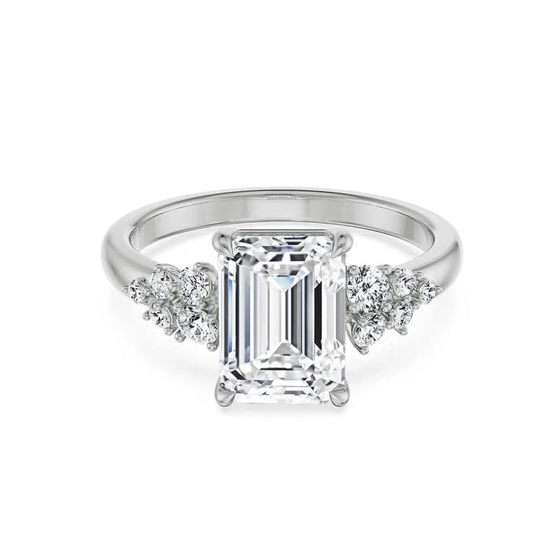Wildflower Emerald Lab Grown Diamond Ring