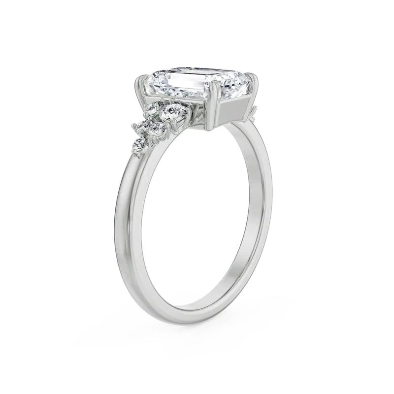 Wildflower Emerald Lab Grown Diamond Ring