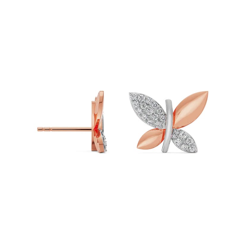 Winged Wonder Diamond Earrings 9KT