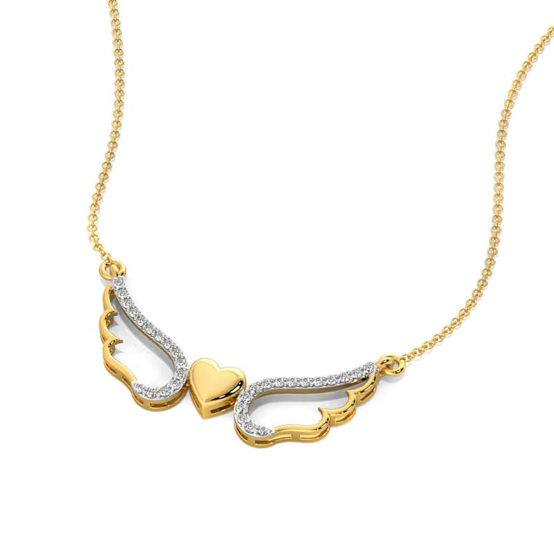 Wings of Love Lab Grown Diamond Necklace