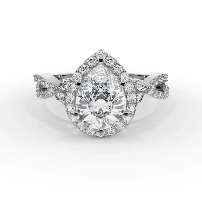 Yasmine Marquise Lab Diamond Engagement Ring