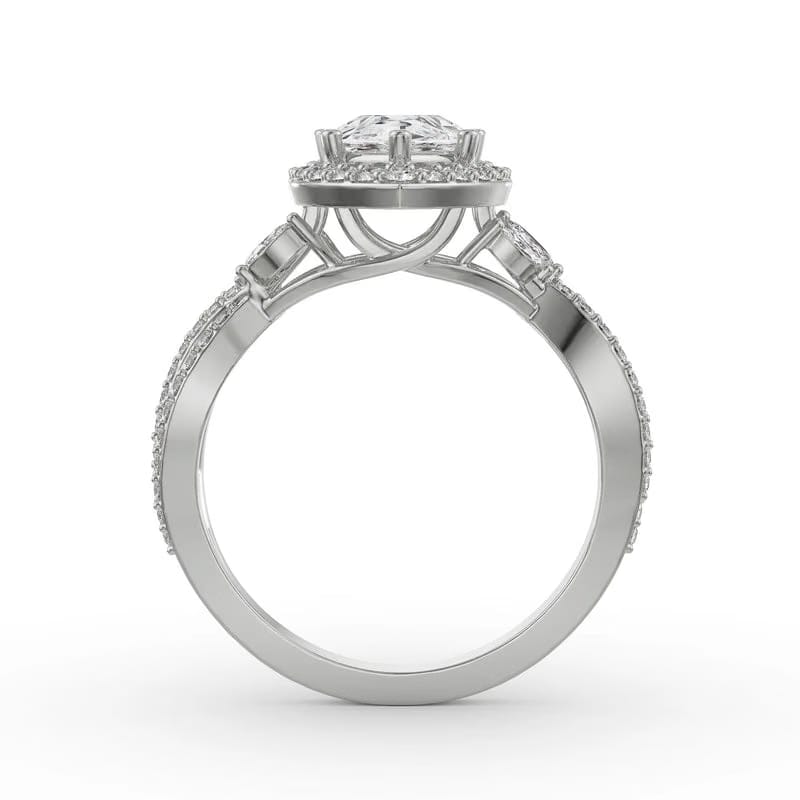 Yasmine Marquise Lab Diamond Engagement Ring