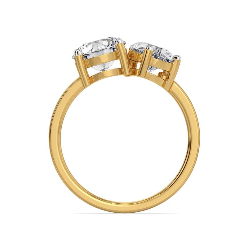 Yin & Yang Lab Grown Diamond Ring 9KT