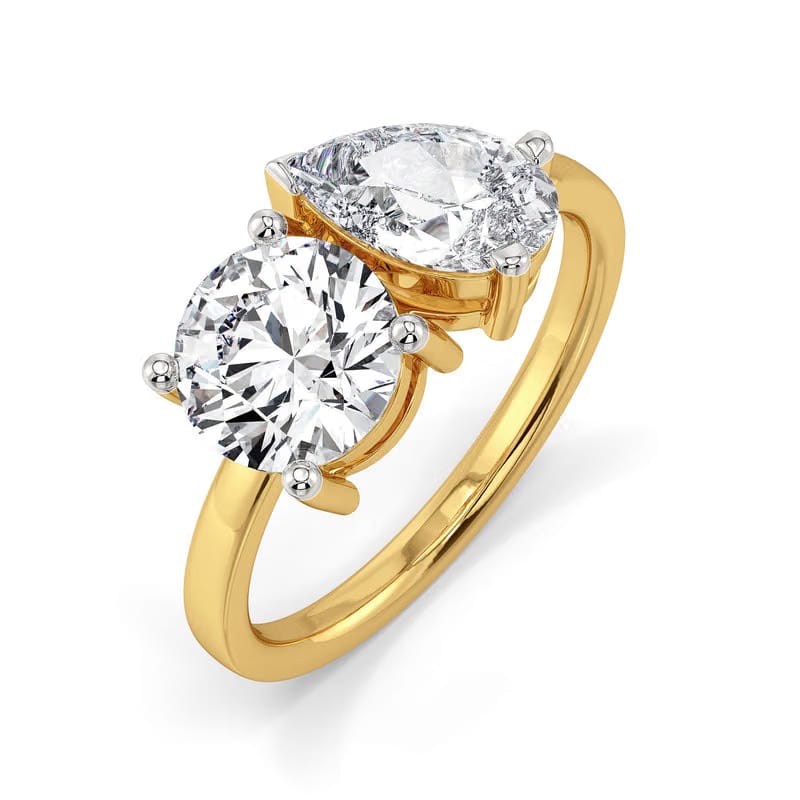 Yin & Yang Lab Grown Diamond Ring 9KT