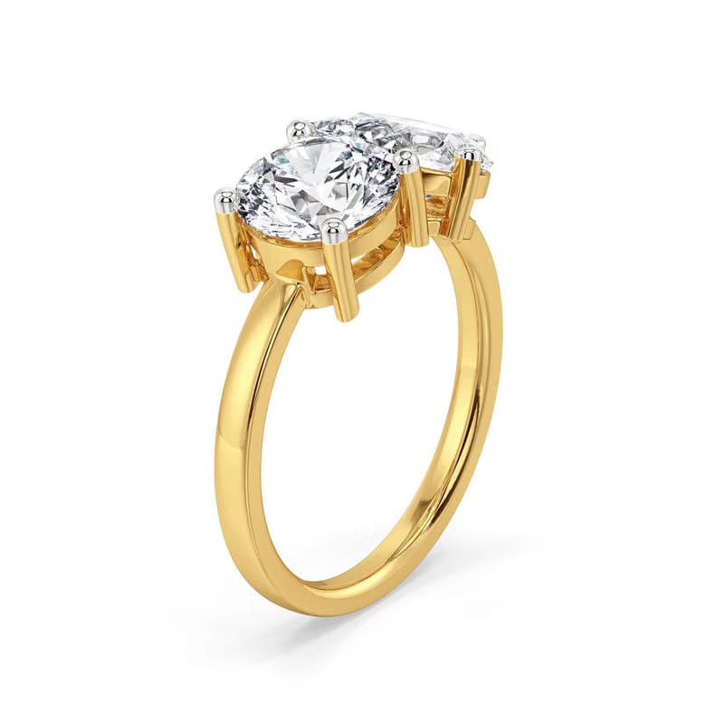Yin & Yang Lab Grown Diamond Ring 9KT