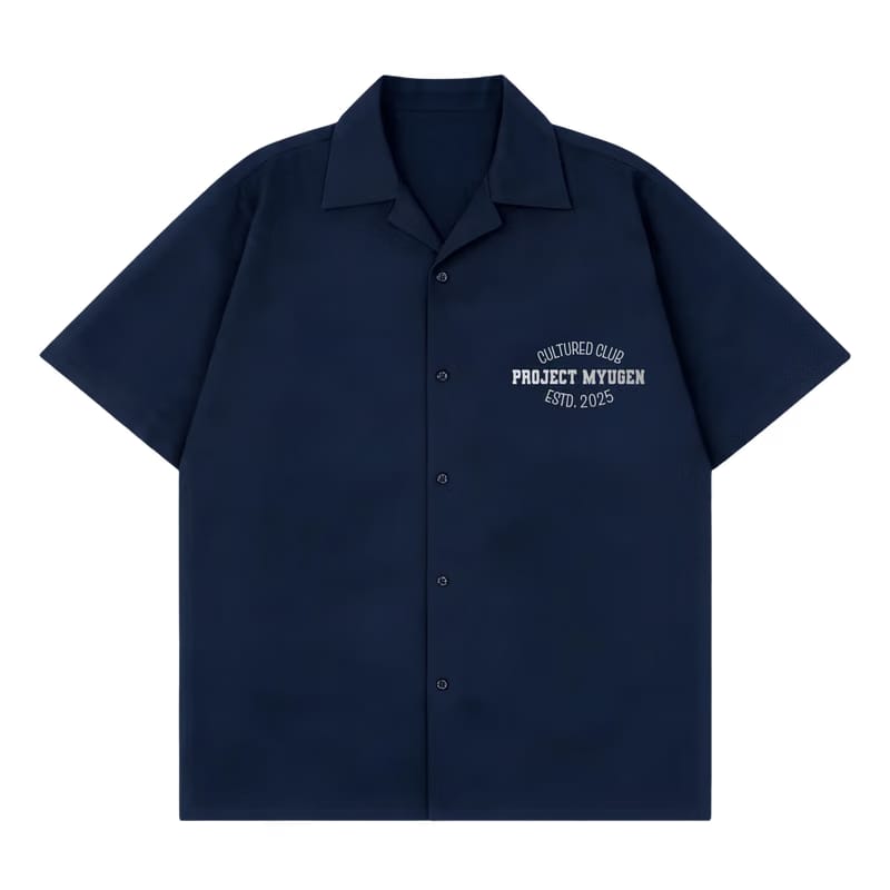 Myugen Cultured Club -90 Bowling Shirt Navy Blue