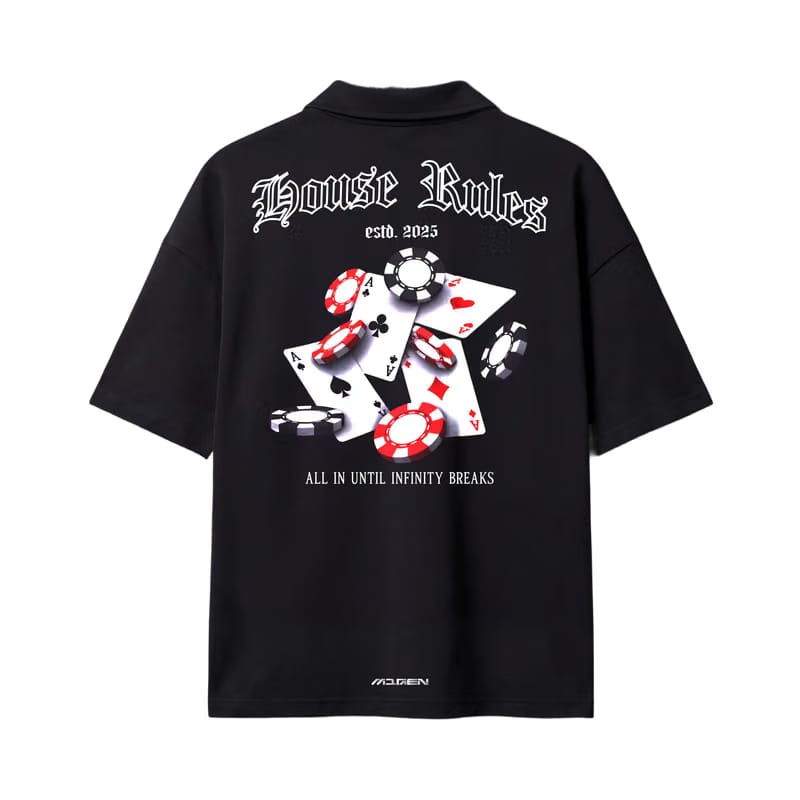Myugen House Rules Quarter Zip T-Shirt Black