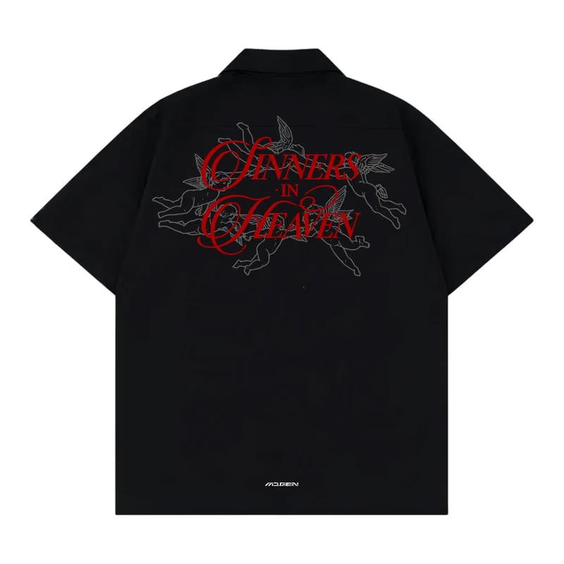 Myugen Sinners In heaven Bowling Shirt Black