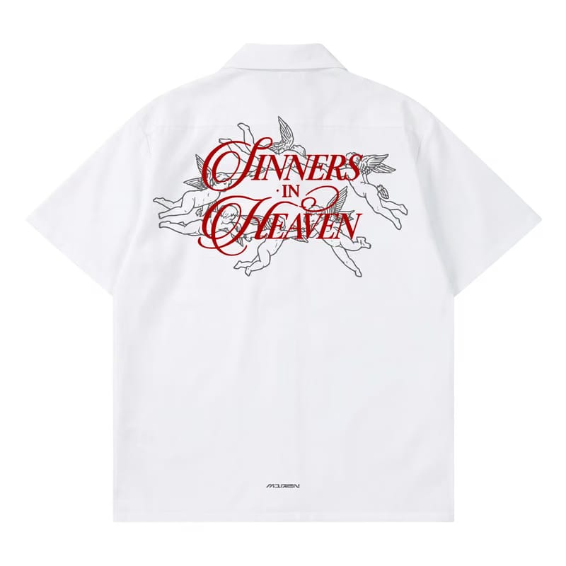 Myugen Sinners In heaven Bowling Shirt White